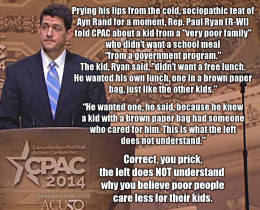 Paul Ryan Thinks Poor People Care Less For Their Kids - CrabDiving