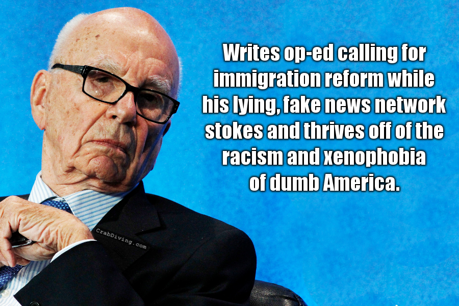 Rupert Murdoch calls for immigration reform