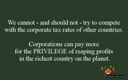 Raise corporate tax rates - CrabDiving