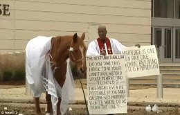 anti gay pastor and horse