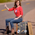 Sarah Palin hitchhiking