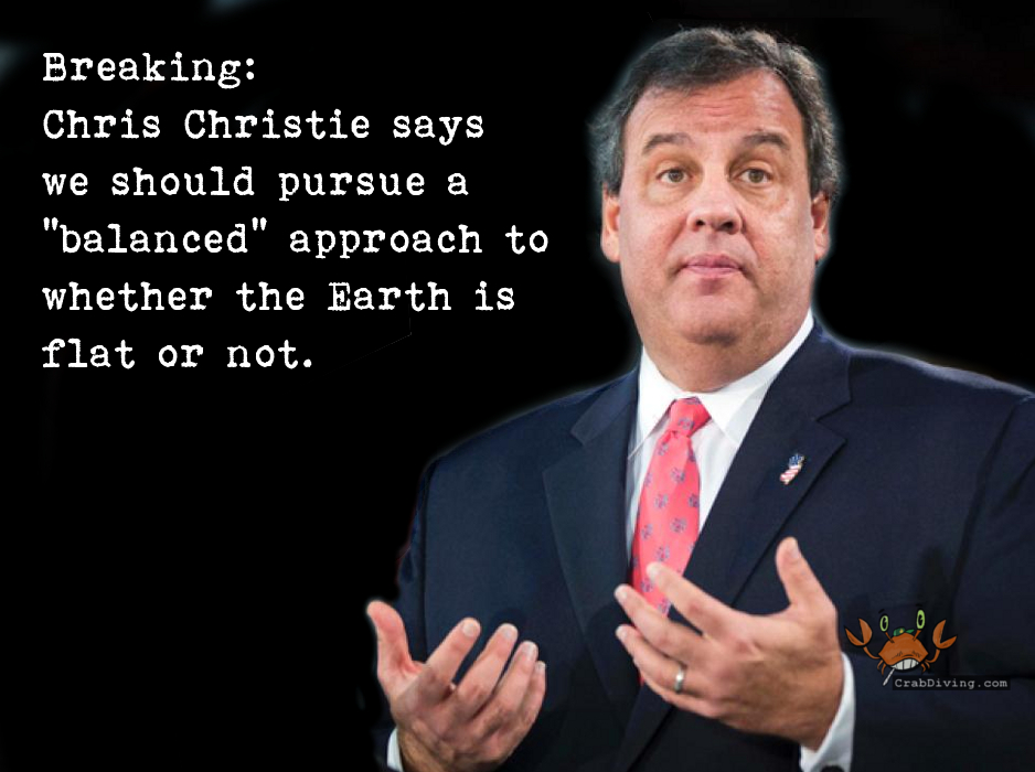 Chris Christie balance to vaccinations - CrabDiving