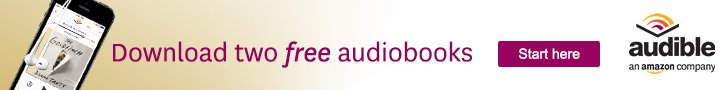 Audible Free Trial Two Free Books - CrabDiving - 728x90
