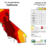 California drought map Jan 2015