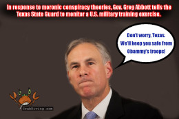 Greg Abbot tells Texas Guard to watch Obama troops