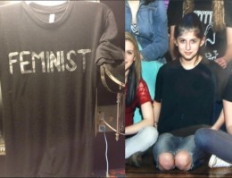 ohio school girl feminist shirt