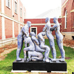 Mark Chatterly sculpture town called Orgy Statue