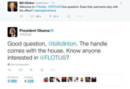 Obama Clinton Twitter funny exchange