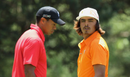 TIger Woods and Rickie Fowler