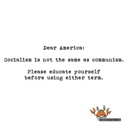 socialism is not the same a communism - crabdiving