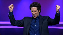 joel osteen collection plate celebration