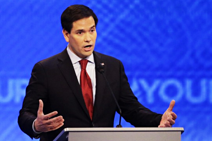 Rubio chokes GOP Debate