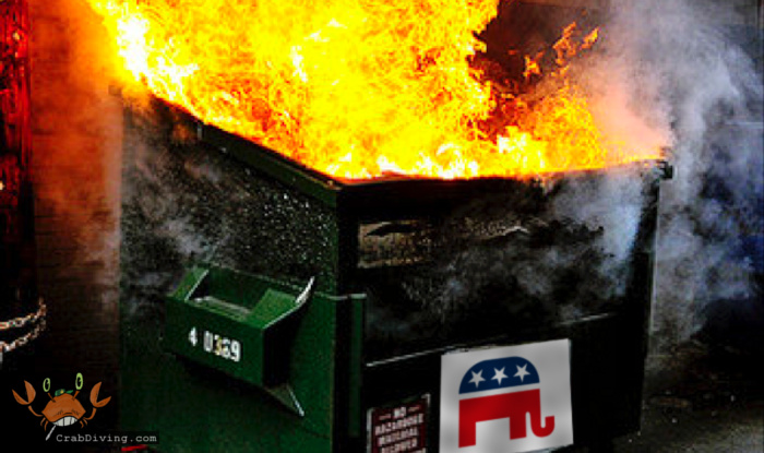 GOP dumpster fire