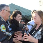 jane sanders visits tent city jail