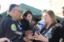 jane sanders visits tent city jail