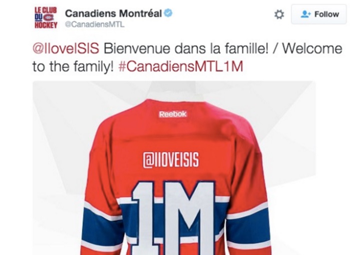 Montreal Canadiens Twitter Fail