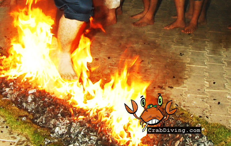 Tony Robbins Fire Walk Feet Massacre - CrabDiving