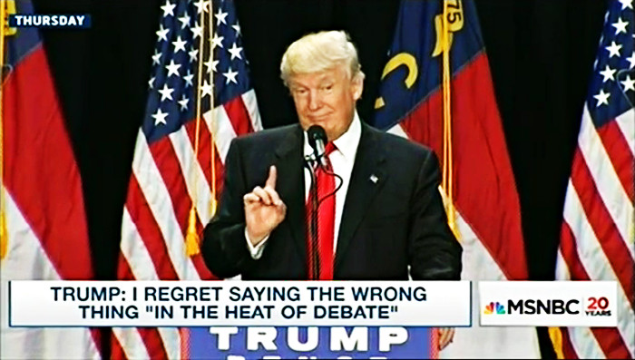 Trump regrets