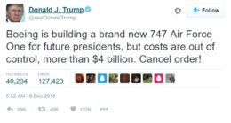 trump tweet boeing