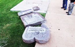 10 commandments monument destroyed