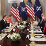 toddler Trump ruins NATO breakfast