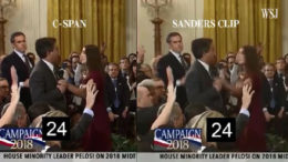 sarah sanders shared a doctored video