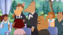 arthur cartoon gay wedding