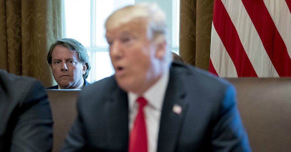 trump gagged mcgahn