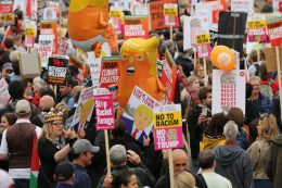 Trump Called British Protests Fake News