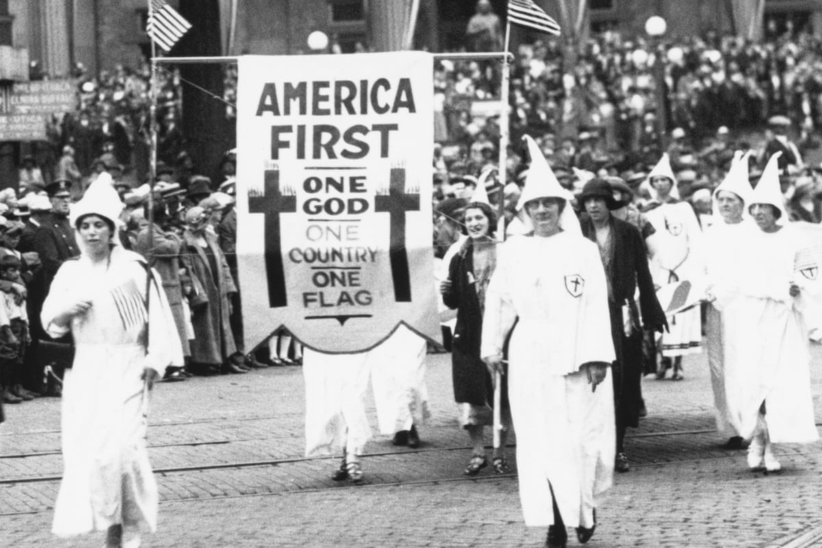 america first kkk march