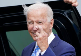 biden fingers crossed