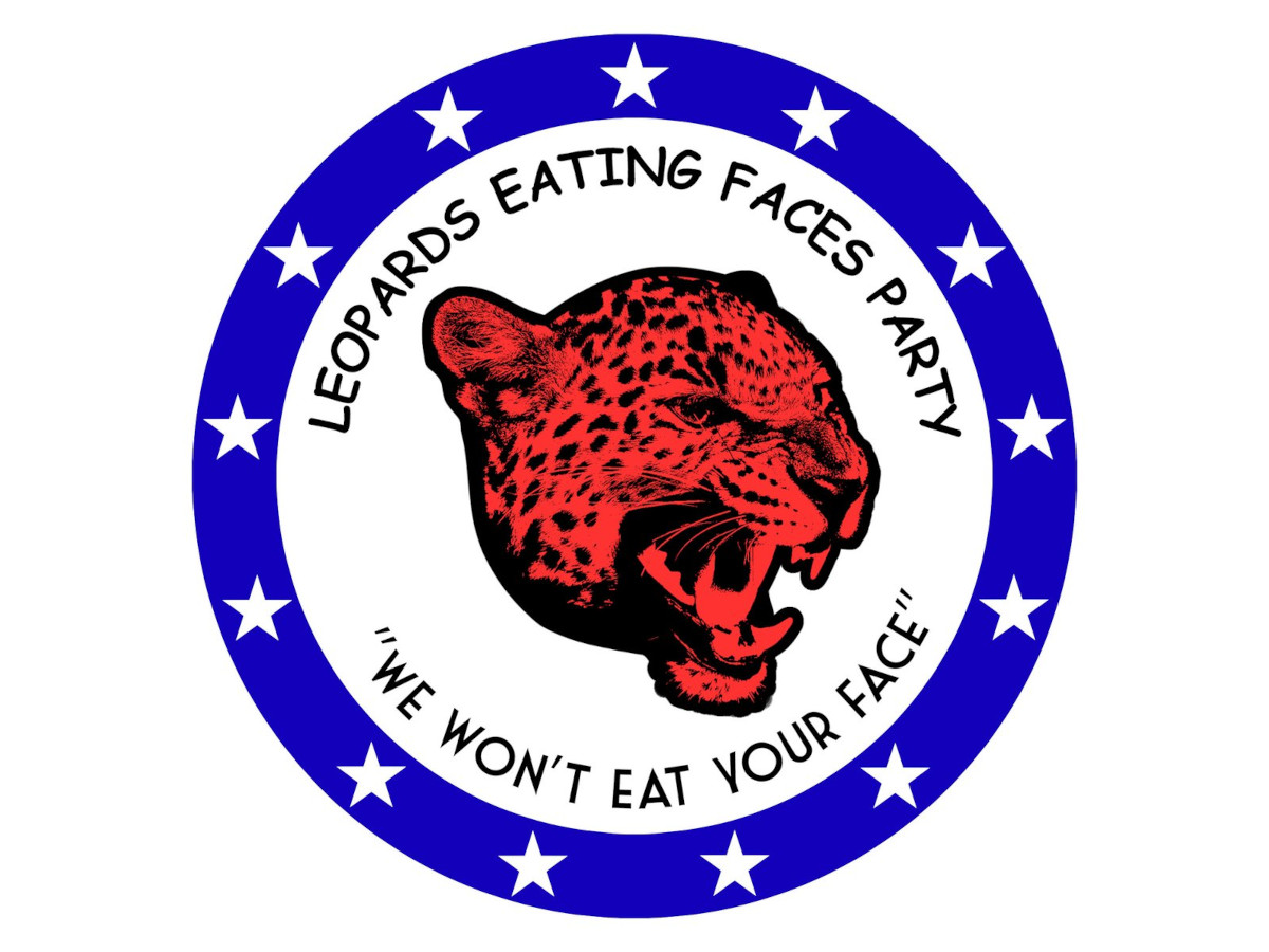 leopards eating faces party